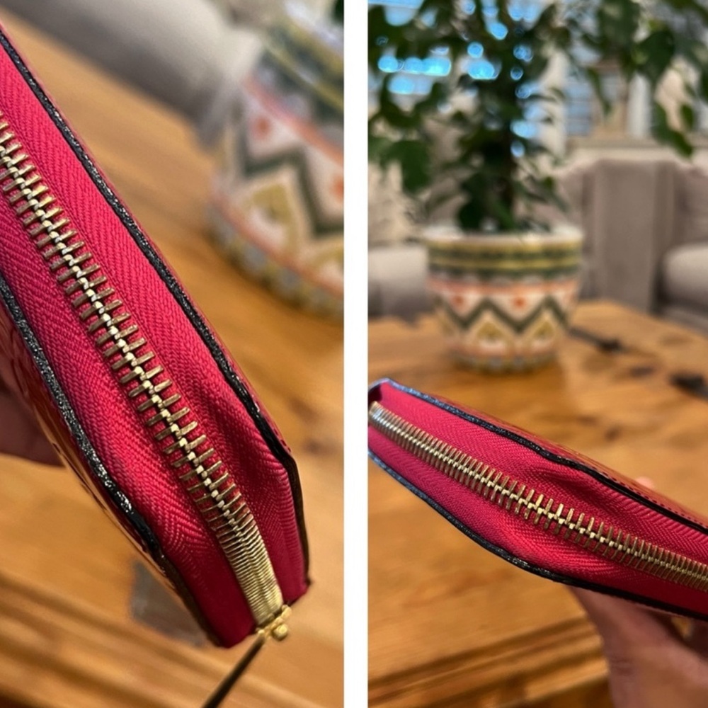 Louis Vuitton Red long wallet - Picture 9 of 12